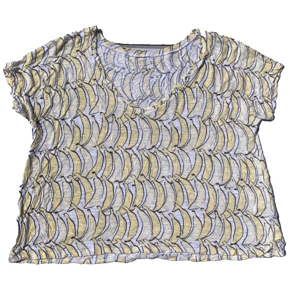 ☀️4/25 Aeropostale Banana-Print Cropped T-Shirt